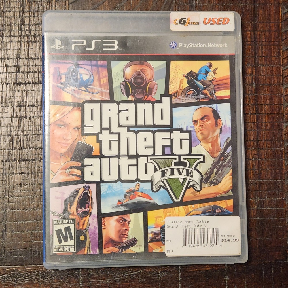 Grand Theft Auto‎ V 5 PS3 Playstation 3 Complete Game With Map & Inserts